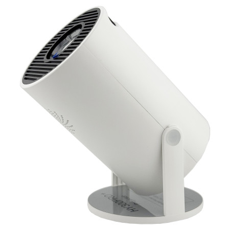 Video Proiector Portabil cilindric HY300PRO+,  Inteligent, ULTRA HD 1920 x 1080, Wireless, Compatibil cu Android/iOS, 13 x 11 x 9 cm, Alb