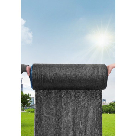 Plasa de umbrire neagra, latime 2 m, lungime 50 m,  protectie UV, Grad de umbrire 50-55%