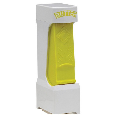 Feliator manual de unt Cyrax, material plastic, design usor si practic, 20x6x8.5 cm, Butter Cutter, alb