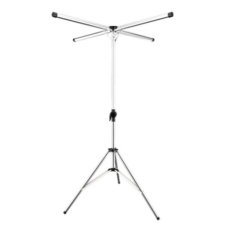 Uscator de Rufe,  Pliabil, Telescopic, 4 Brate, din Otel Inoxidabil, Rezistent la Vreme Rea, Gri