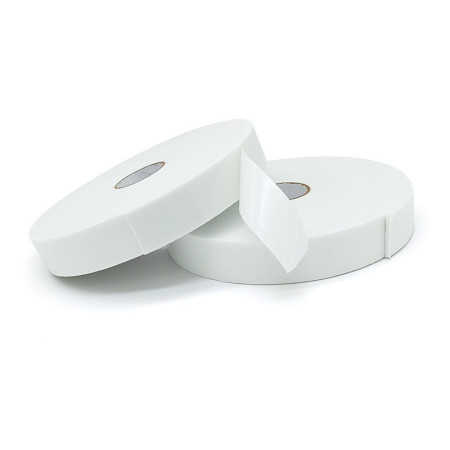 Banda Dubla Adeziva, Cyrax, Vascozitate Ridicata, din Spuma, 2 cm Latime, 20 m Lunigme, Alb