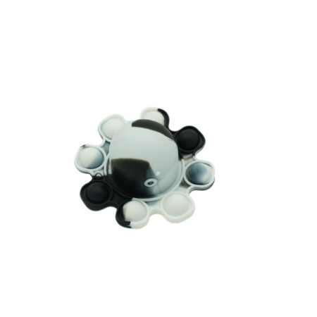 Jucarie antistres din silicon, Cyrax®, Pop It Now and Flip It, Caracatita reversibila, Multicolor, V8