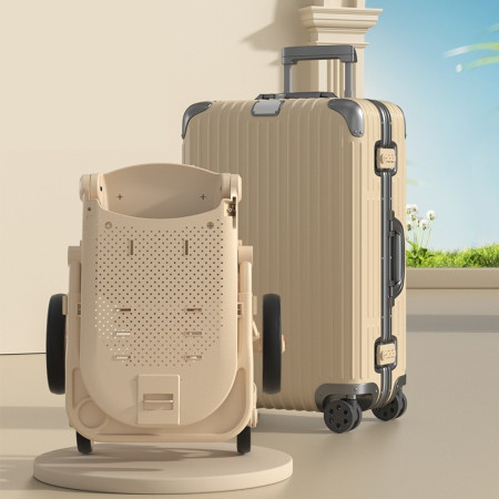 Carucior Sport Cyrax 3in1, 6-36 Luni, Pliabil, Tavita pentru Masa, Pat de Dormit, Centura de Siguranta, Roti 360 Grade, Reversibil, Parasolar, Maner Reglabil, 64 x 35 x 100 cm, Alb