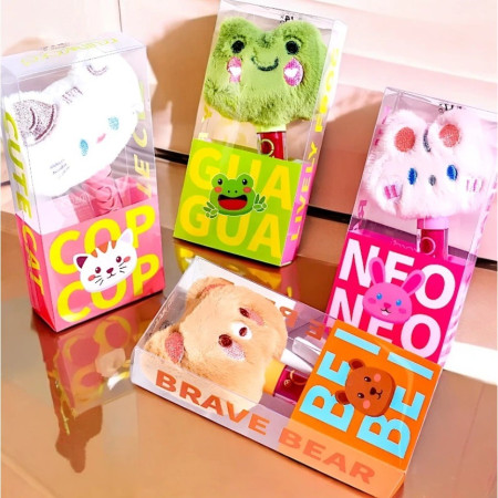 Luciu de Buze, Kevin&Coco, Animat de Plus, Model Pisica, Alb