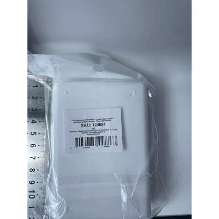 Cutie depozitare medicamente, 7 compartimente sigilate individual, pliabila, portabila,  Alb/Albastru