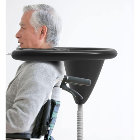 Set Gonflabil pentru Spalat pe Cap, Cyrax, pentru Copii, Femei Insarcinate si Varstnici, 81 x 60 x 38 cm, Ajustabil, Negru