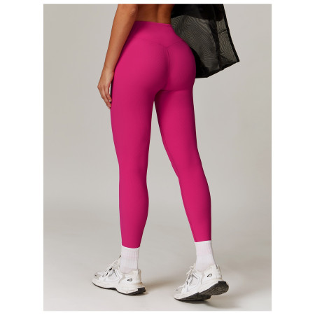 Pantaloni de Fitness/Yoga, Cyrax, pentru Femei, Material Elastic, Spandex, Talie Inalta, Roz, Marime L