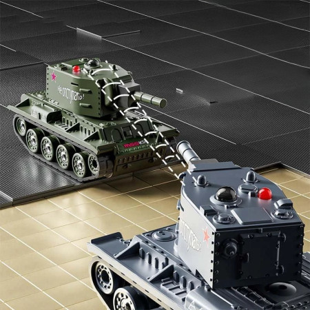 Mini Tanc cu Telecomanda, Cyrax, Wireless, 4 x 8 x 4 cm, cu Infrarosu, Verde