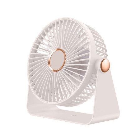 Ventilator 2in1,  de Masa/de Perete, Incarcare USB, 3.7 V, 4.5 W, 1200 mAh, 17.5 x 17 x 7.6 cm, Alb