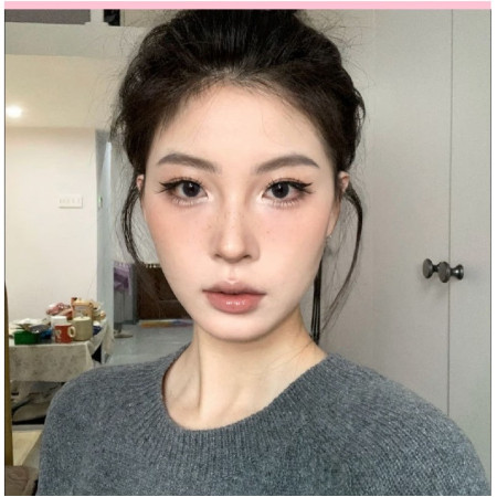 Kit de Aplicare Tus, Cyrax, pentru Incepatori, Accesoriu Machiaj, 4 Produse, Tus Impermeabil, Negru, Cutie Roz