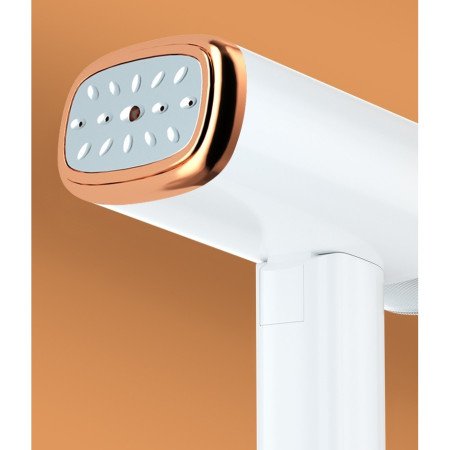 Aparat de Calcat Vertical Portabil cu Abur,  Putere 1000W, Rezervor de 100 ml, Priza, Functie Anti Calcar si Auto Curatare, Pliabil, 15x17x7.5 cm, Alb