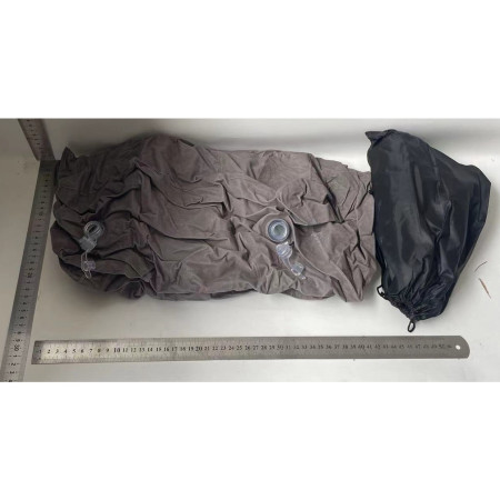 Perna Gonflabila Multifunctionala,  pentru Picioare, Cap, 3 Straturi, Inaltime Reglabila, 17.8 x 25.4 x 42.9 cm, Gri Inchis