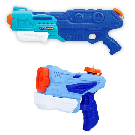 Set 3x Pistol cu Apa pentru Copii, Cyrax, 6ani+, Albastru, 1x 1500 ML +  1x 500 ML +  1x 300 ML