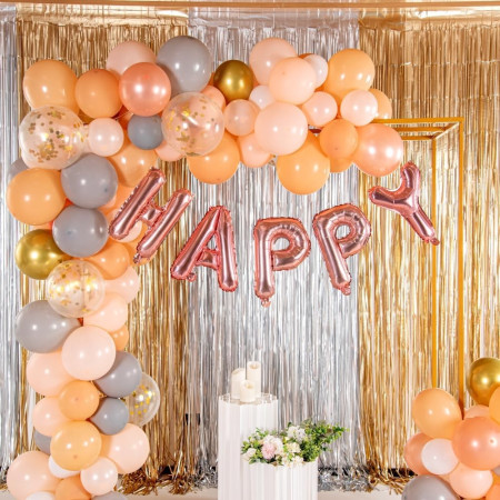 Balon Folie Metalizata Litera Y, Cyrax, 40 cm, Umflati cu Heliu sau Aer, Ambalaj Individual, Pai inclus, Rose Gold