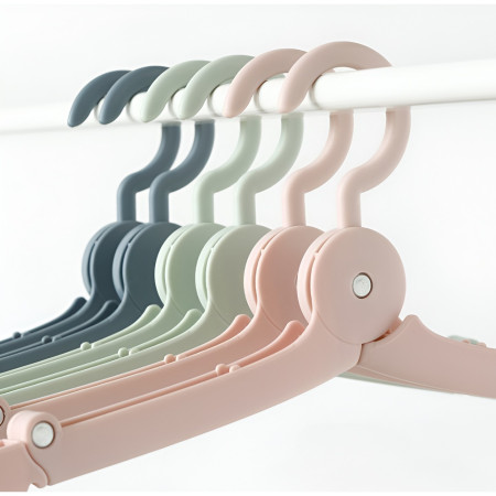 Umeras Pliabil de Calatorie,  Mini Cuier Portabil pentru Haine, Suport de Uscare, 14x7x1.4cm, Roz