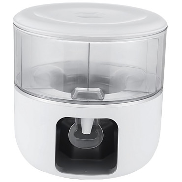 Dozator de apa Cyrax, 3 compartimente rotative, capacitate mare de 3l, alb