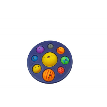 Cyrax Jucarie senzoriala Dimple fidget toy, Planetariu, Albastru, 18x18 cm