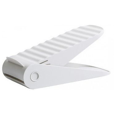 Suport pentru Pantofi,  cu Două Straturi, Organizator, Antiderapant și Durabil, Inălțime Reglabilă, 25.5x11x7.5 cm, Alb, 150 g