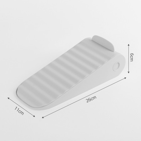 Suport pentru Pantofi,  cu Două Straturi, Organizator, Antiderapant și Durabil, Inălțime Reglabilă, 25.5x11x7.5 cm, Alb, 150 g