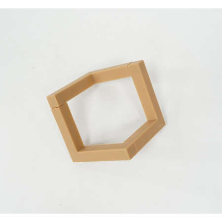 Lampa de veghe luna 3D Moon Light, lumina multicolora cu LED, 7 culori, schimbare culoare prin atingere, alimentare baterii, fara acumulator, stand din plastic inclus, 18 cm, Flippy