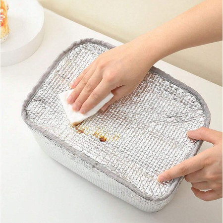 Geantă Frigorifică, Cyrax, cu Desene Animat 3D, Portabilă pentru Copii, de Prânz, din Pânză Oxford, 27.5x18x20 cm, Model Cerb, Albastru