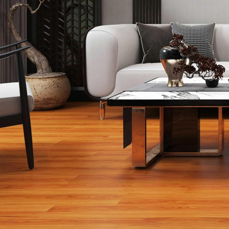 Set 36 Placi Autoadezive pentru Pardoseala,  din PVC, Impermeabil, Ignifug, Usor de Curatat, Dimensiune Placa 91.44 x 15.24 cm, Grosime 1.5 mm, Acoperire 5 m2, Model 10, Maro