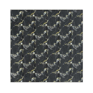 Set 10 Placi Tapet 3D,  70 x 70 cm, Grosime 3 mm, din Rasina, Tip Placi de Lemn, Suprafata Acoperita 4.9 mp, Negru