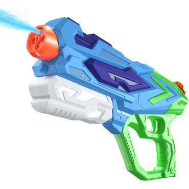 Pistol cu Apa pentru Copii, Cyrax, Rezervor 900ml, Raza de Actiune 8m, 6ani+, 4 Duze, Verde