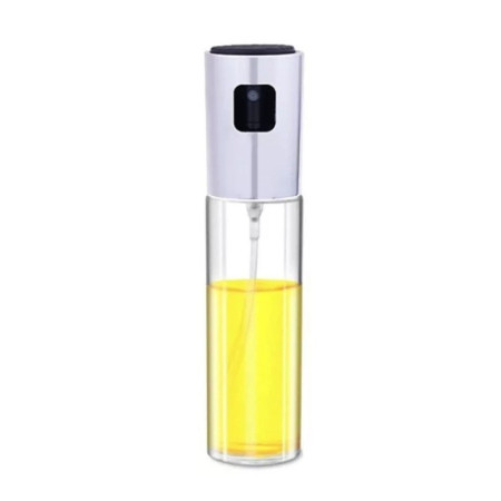 Pulverizator Ulei, Otet, Cyrax, din Sticla, 100 ml, Reincarcabil, 18.3 x 4.3 cm, Masura 90 ml, Capac Mat, Alb