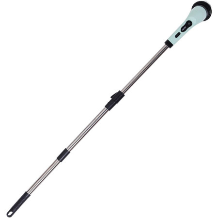Perie Electrica de Curatare,  pentru Gresie, Baie, Bucatarie, 25x20x9.5 cm, cu 9 Capete, Maner Extensibil Detasabil 84-127cm, Incarcare USB-Type C, Rotire 360 de Grade, 3000 mAh, Culoare: Verde