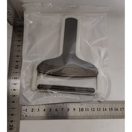 Perie de Indepartarea a Parului si Scamelor,  12 x 15 cm, Maner Confortabil, Alb/Gri