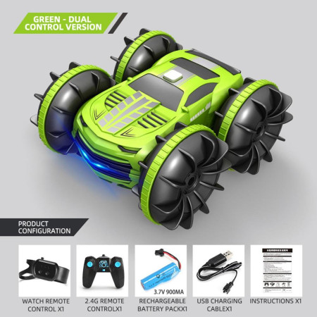 Masina cu telecomanda 2.4G, 360 spin, off road, verde, Cyrax