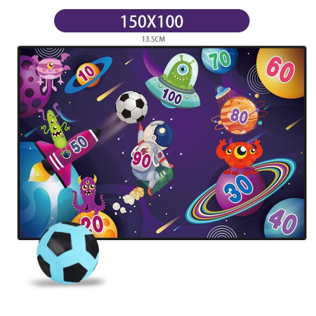 Set de Fotbal Cyrax, Joc Recreativ pentru Copii, Model Extraterestrii, Minge cu scai, Poarta din Material Textil, 150 x 100 cm