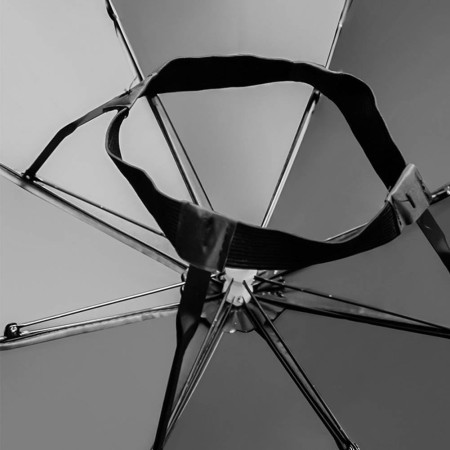 Umbrela de Cap,  Diametru 69 cm, Banda Elastica de Cap, Protectie UV/Ploaie, Albastru Safir