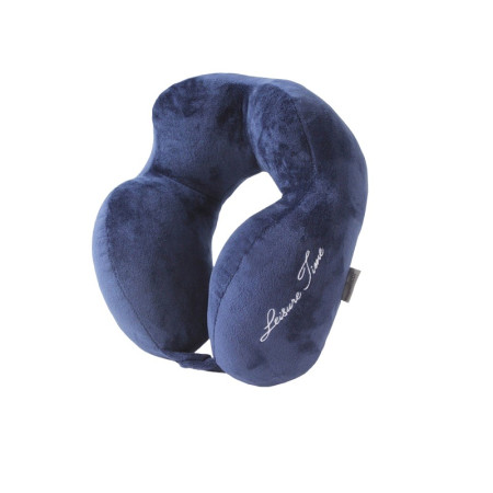 Perna de Calatorie,  Pentru Gat, din Bumbac, cu 4 Cocoase, Ajustabila, Albastru