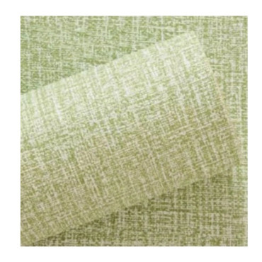 Rola Autoadeziva pentru Perete,  din Panza, 10 m, Rezistenta la Umezeala, 2.5 mm Grosime, Model Texturat, Verde Deschis