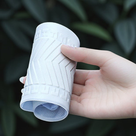 Protectie Incaltaminte pentru Ploaie si Noroi,  Impermeabila, Talpa Antiderapanta, cu Fermoar si Capsa, Inaltime 40 cm, Marime L 38-39, Alb