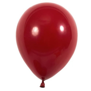 Set 12 Baloane, Cyrax, din Latex Standard, 25 cm, Rosu Inchis