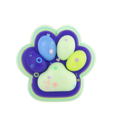Jucarie Antistres Squishy, Cyrax, cu Revenire Lenta, Squeeze Toys, Model Cat Paw, 12.5x10.5 cm, 220g, +3 Ani, din TPR, Model 6, Multicolor