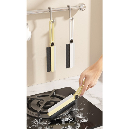 Perie Multifunctionala si Stergator,  Pentru Spatii Greu Accesibile, 24.7 x 4.5 cm, Alb