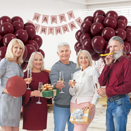 Set 12 Baloane, Cyrax, din Latex Standard, 30 cm, Grena