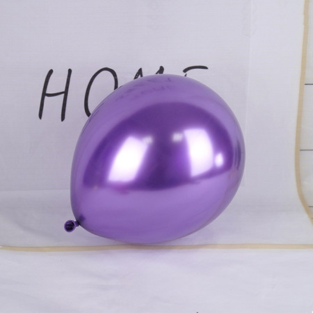 Set 12 Baloane, Cyrax, din Latex Chrome, 30 cm, Mov