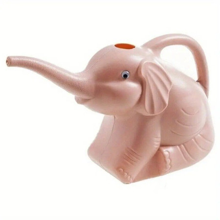 Stropitoare pentru Copii,  in forma de Elefant, 1500 mL, pentru Udat Plante, 19.5x17x11.8 cm, Roz