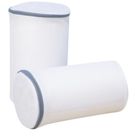 Sac Cilindric pentru Spalare Incaltaminte,  Dimensiuni Mari, pentru Masina de Spalat, 35x21x5 cm, Alb