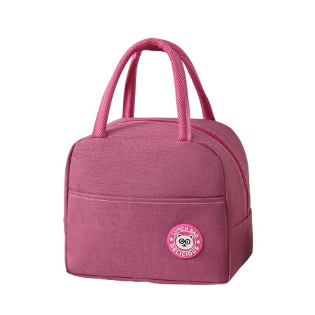 Geanta Termica pentru Pranz, Cyrax, Multifunctionala, Compartimentata, Impermeabila, cu Manere, Buzunar Exterior, 22x14x19 cm, Roz
