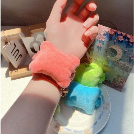 Suport de Mana,  Pernuta pentru Incheietura cu Banda Elastica, pentru Mouse, Moale, 7.5 x 7 cm, Roz