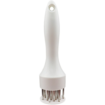 Cyrax Ustensila pentru fragezit carnea, cu 21 de tije ascutite din inox 304, 20 cm, alb
