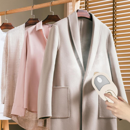 Mini Fier de Calcat,  Pliabil si Portabil, Calcare Verticala/Orizonala, cu Abur, 50 ml, 40W, 10.5 x 12 cm, Alb