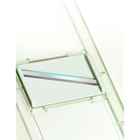 Feliator Multifunctional, Cyrax, 6 in 1, pentru Fructe si Legume, 9 Piese, Maner, Lame de Inox, Recipient Stocare, Protectie Mana, ABS, 35x12x9.4 cm, Verde