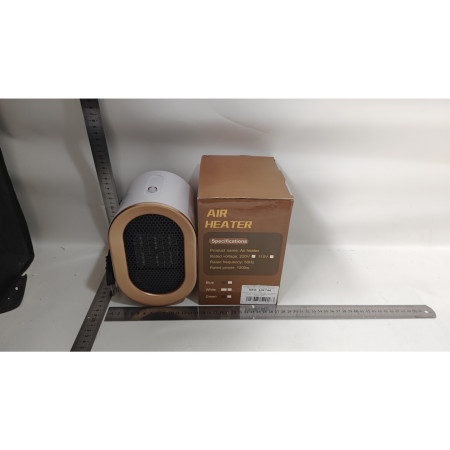 Radiator mini Incalzitor,  Element de Incalzire PTC, Putere 1200 W, Radiator cu termostat reglabil, 19.5 x 12.5 x 12.5 cm, 800 g, Alb